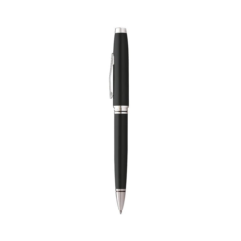 CROSS, Gift Set - COVENTRY BLACK LACQUER | Ballpoint pen + Blue Executive Book.