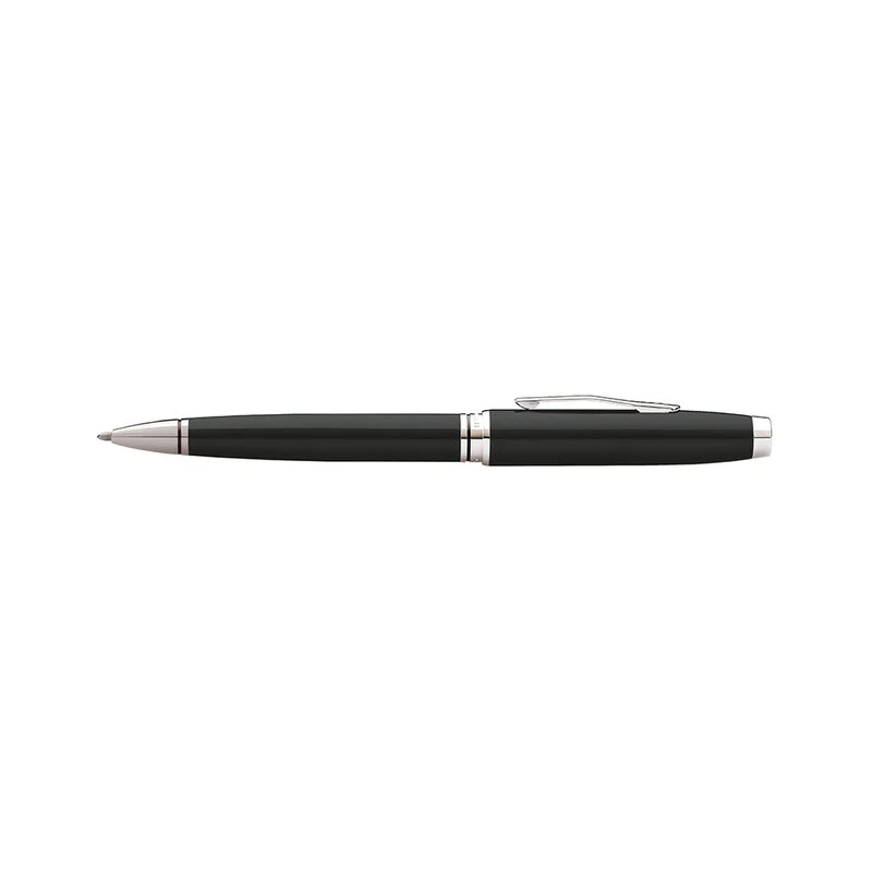 CROSS, Gift Set - COVENTRY BLACK LACQUER | Ballpoint pen + Blue Executive Book.