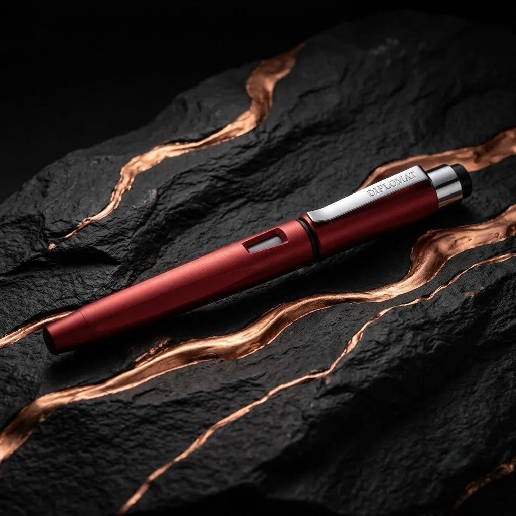 DIPLOMAT | Fountain Pen | MAGNUM BURNED RED