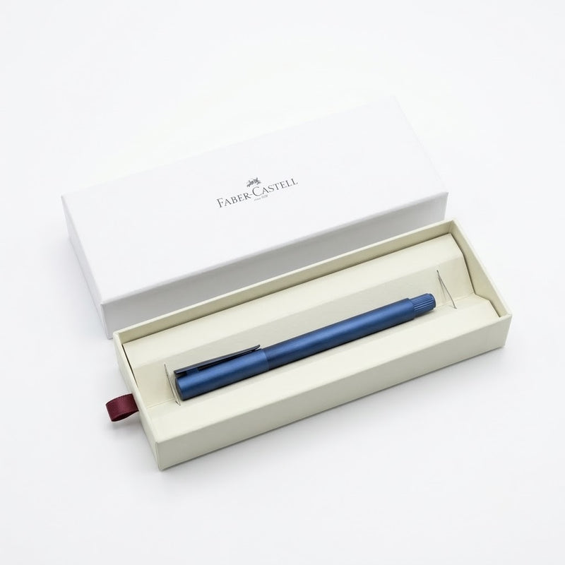FABER CASTELL, Fountain Pen - NEO | Slim Aluminium | Dark Blue | BT.