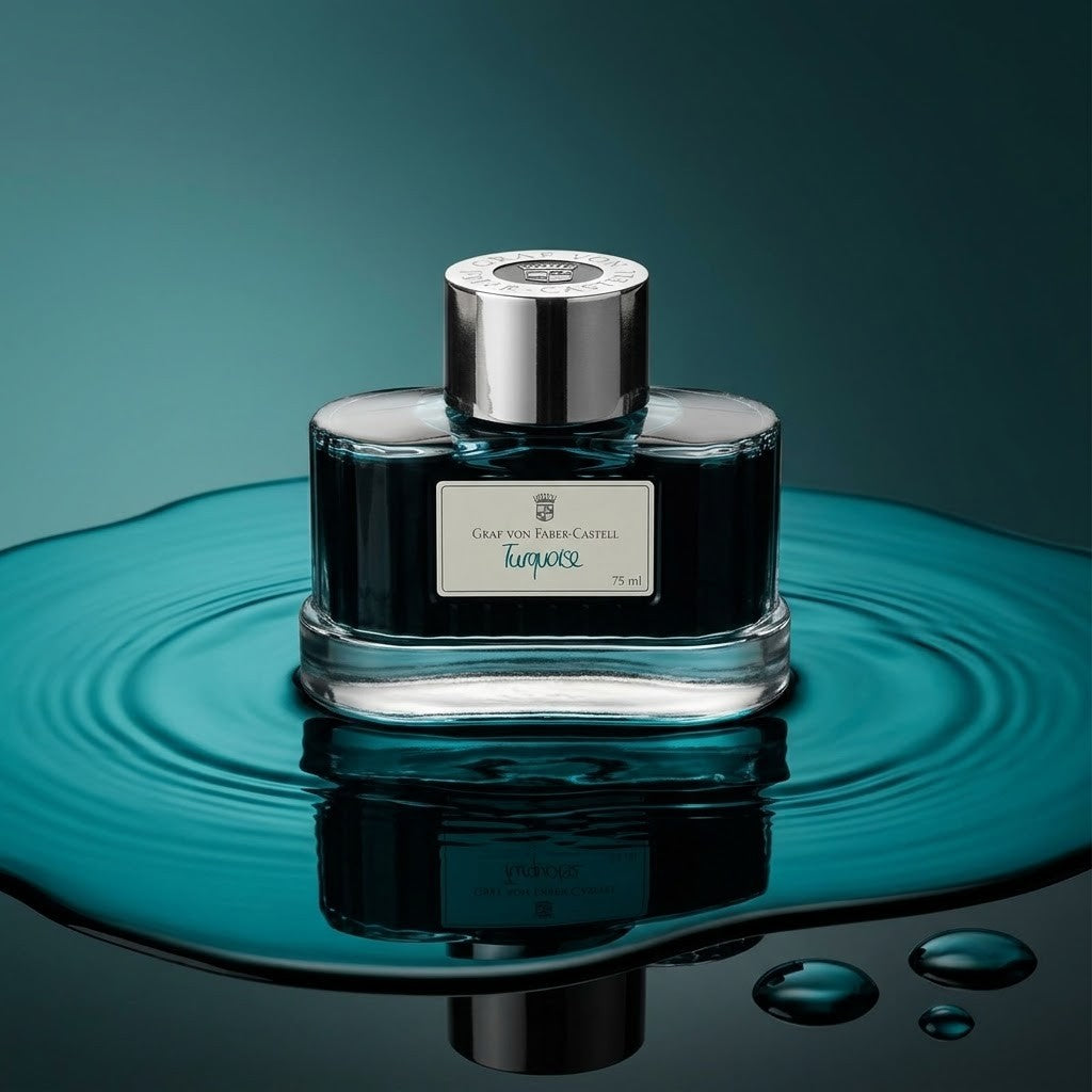 FABER CASTELL, Ink Bottle - GVFC TURQUOISE (75mL).