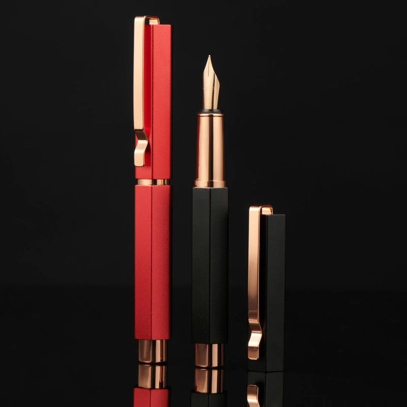 KACO, Fountain Pen  - LUXO RED Rose.