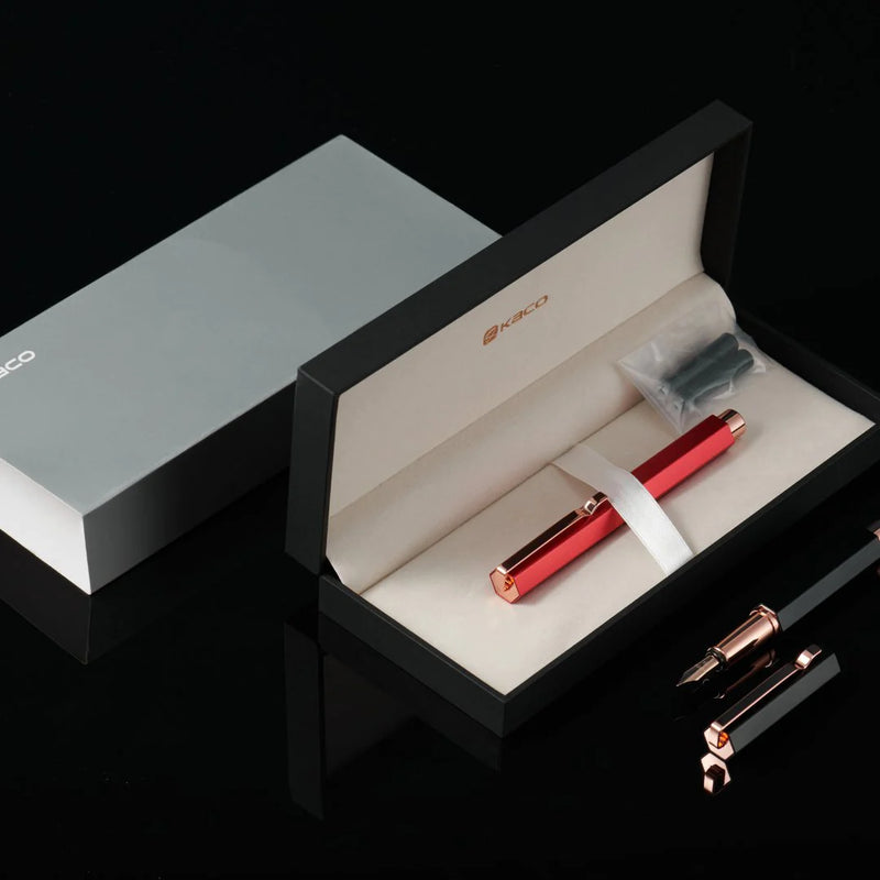 KACO, Fountain Pen  - LUXO RED Rose.