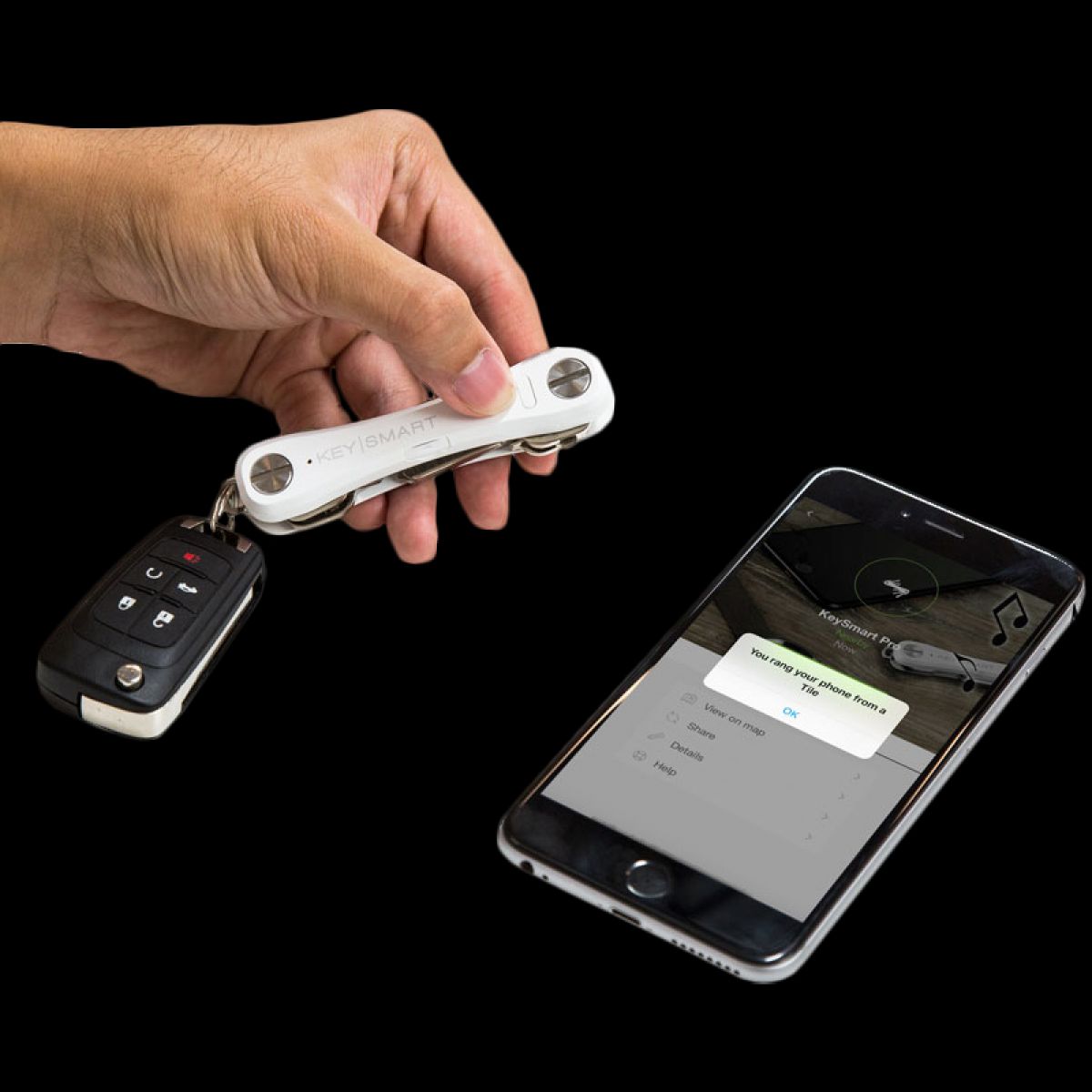 Keysmart Pro KEYSMART, Pro With Tile Smart Location WHITE. — SWASTIK penn