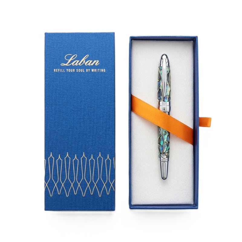 LABAN, Fountain Pen - OCEANA SILVER.