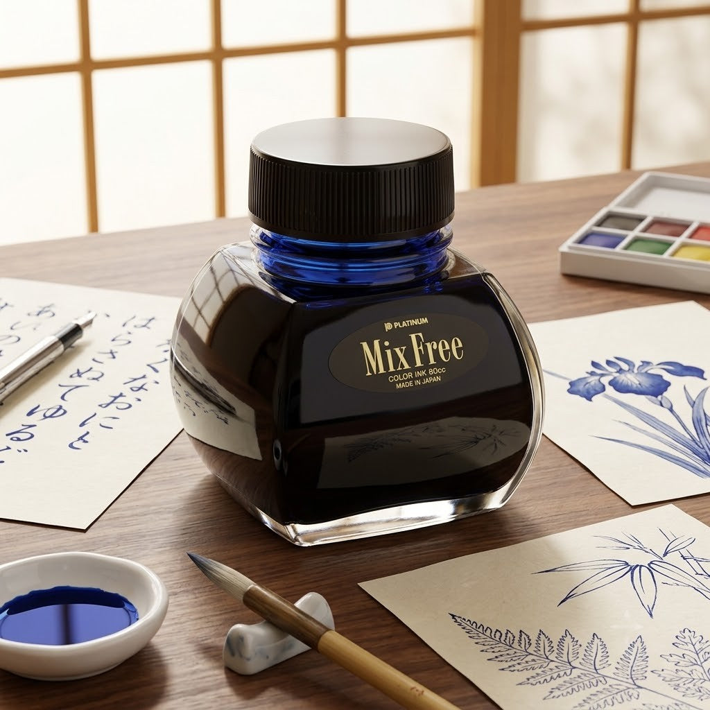 Platinum | Mixable Ink - AURORA BLUE 60ml.