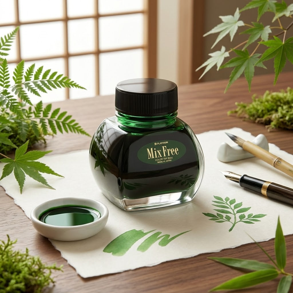 PLATINUM | Mixable Ink Bottle - LEAF GREEN 60ml