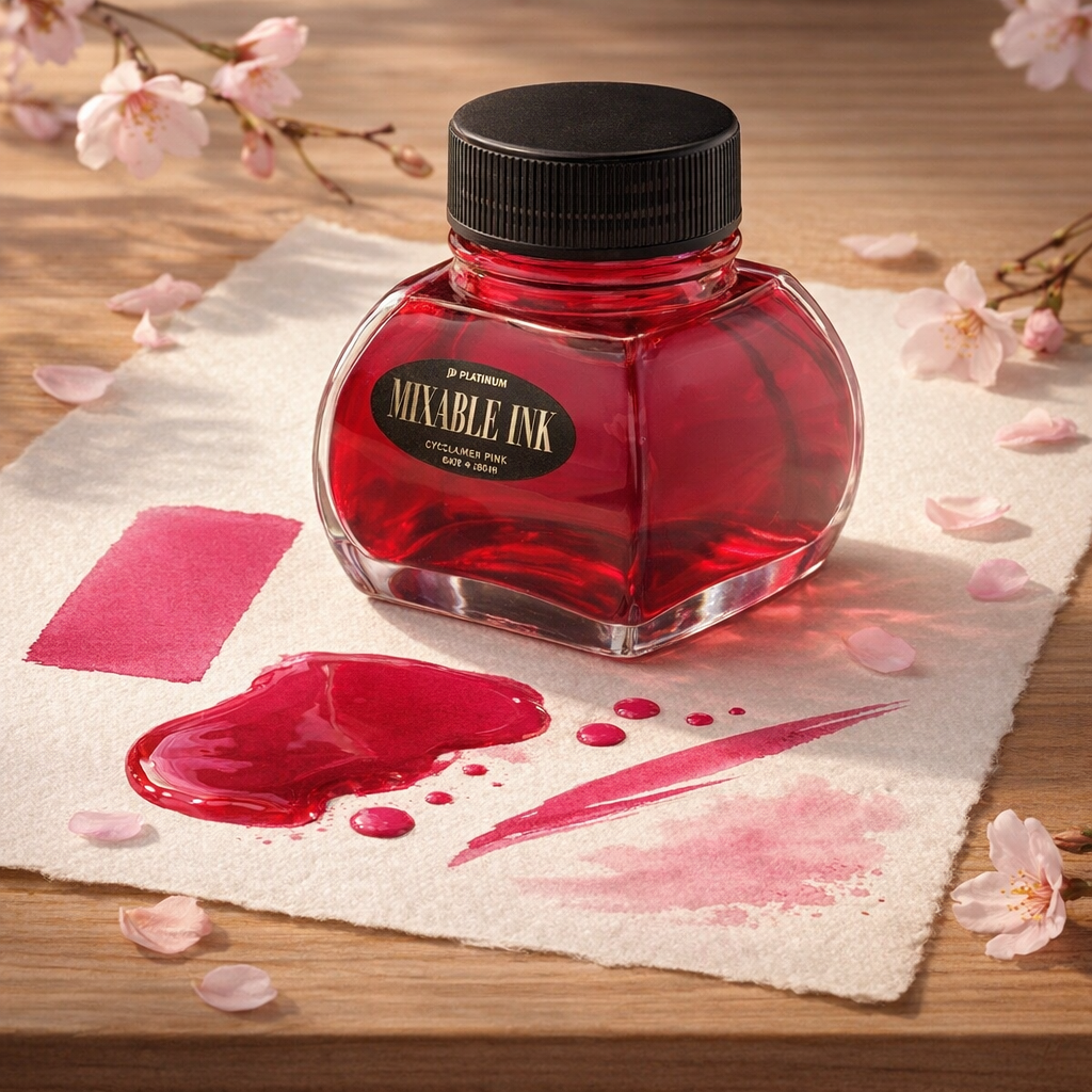 PLATINUM | Mixable Ink Bottle | CYCLAMEN PINK 60ml