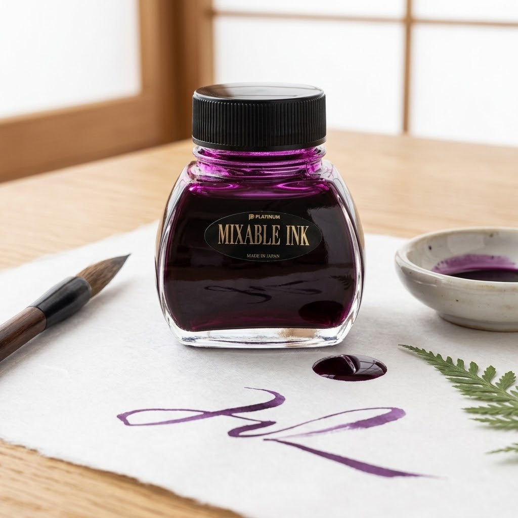 Platinum | Mixable Ink Bottle | SILKY PURPLE 60ml