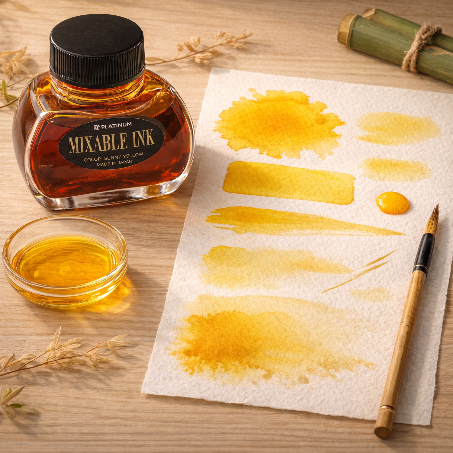 PLATINUM | Mixable Ink Bottle | SUNNY YELLOW 60ml