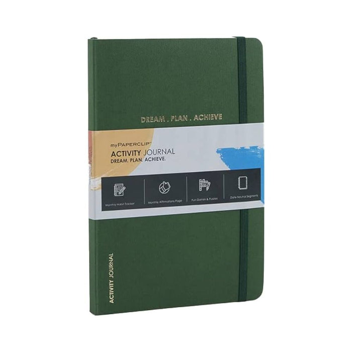 myPAPERCLIP, Activity Journal - GREEN 152 Pages.