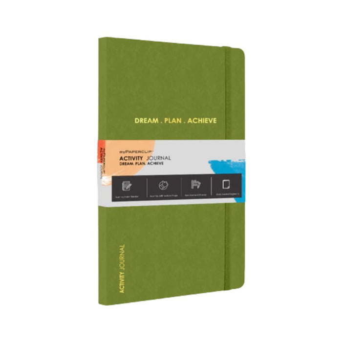 myPAPERCLIP, Activity Journal - OLIVE GREEN 152 Pages.