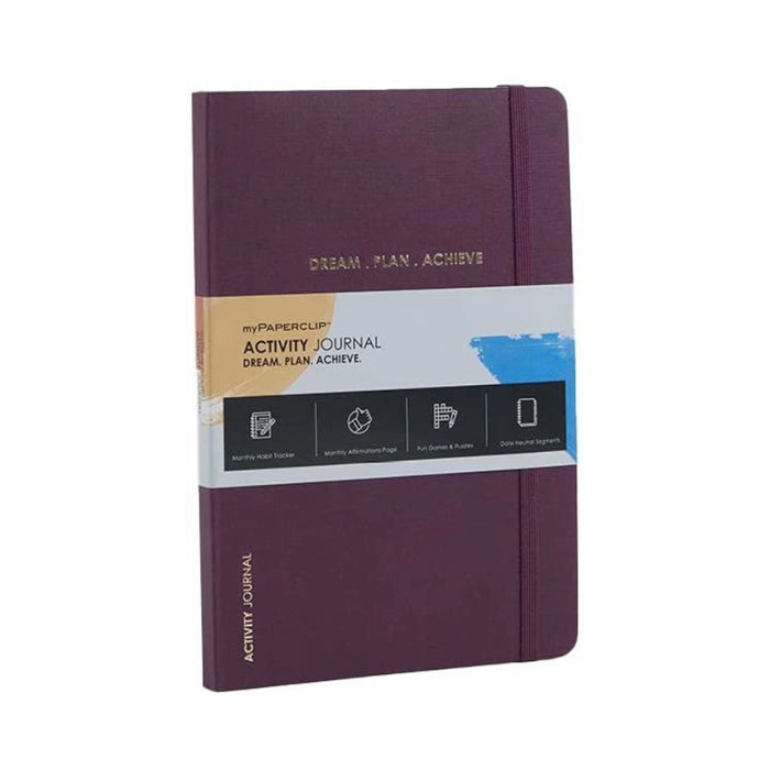 myPAPERCLIP, Activity Journal - PLUM 152 Pages.