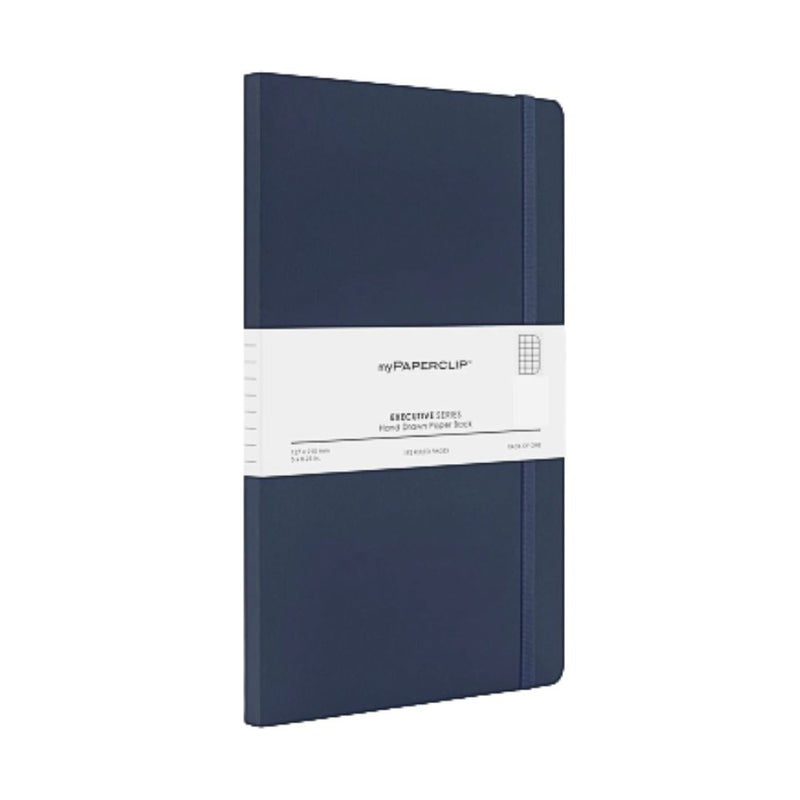 myPAPERCLIP, NoteBook - EXECUTIVE Series 192 Pages BLUE 68 Gsm .