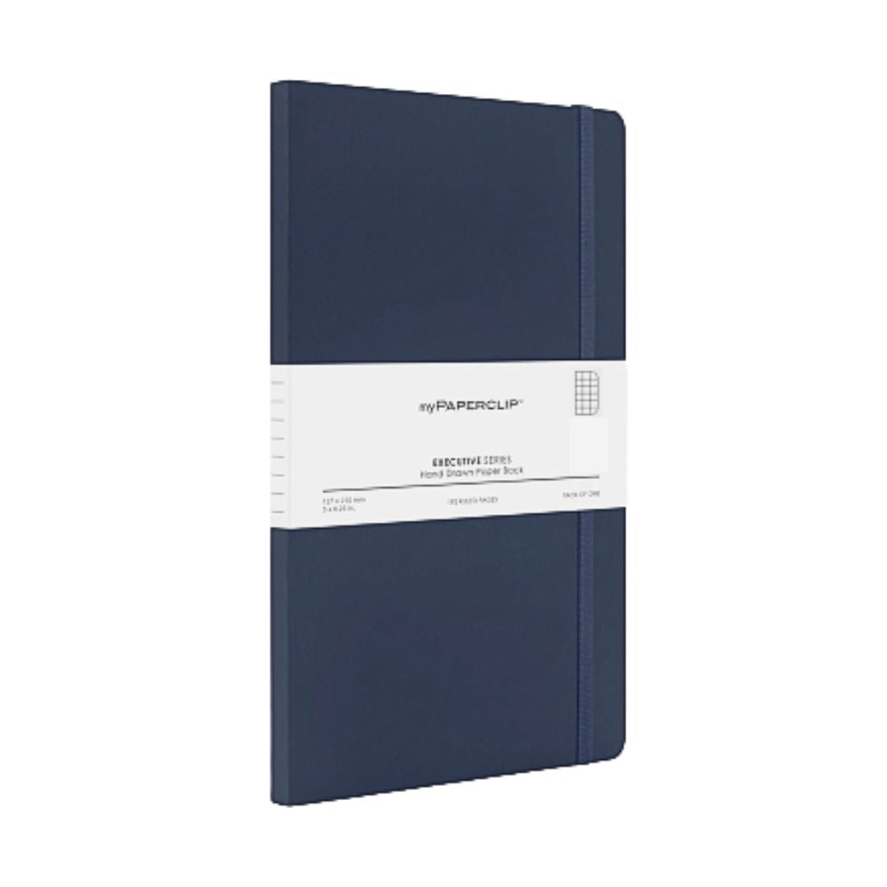 myPAPERCLIP, NoteBook - EXECUTIVE Series 192 Pages BLUE 68 Gsm ...