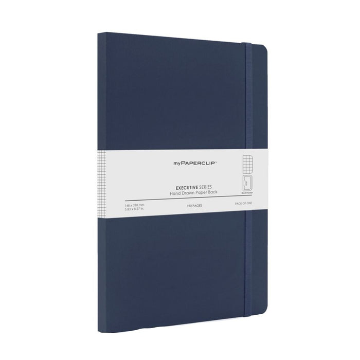 myPAPERCLIP, NoteBook - EXECUTIVE Series 240 Pages BLUE 68 Gsm.