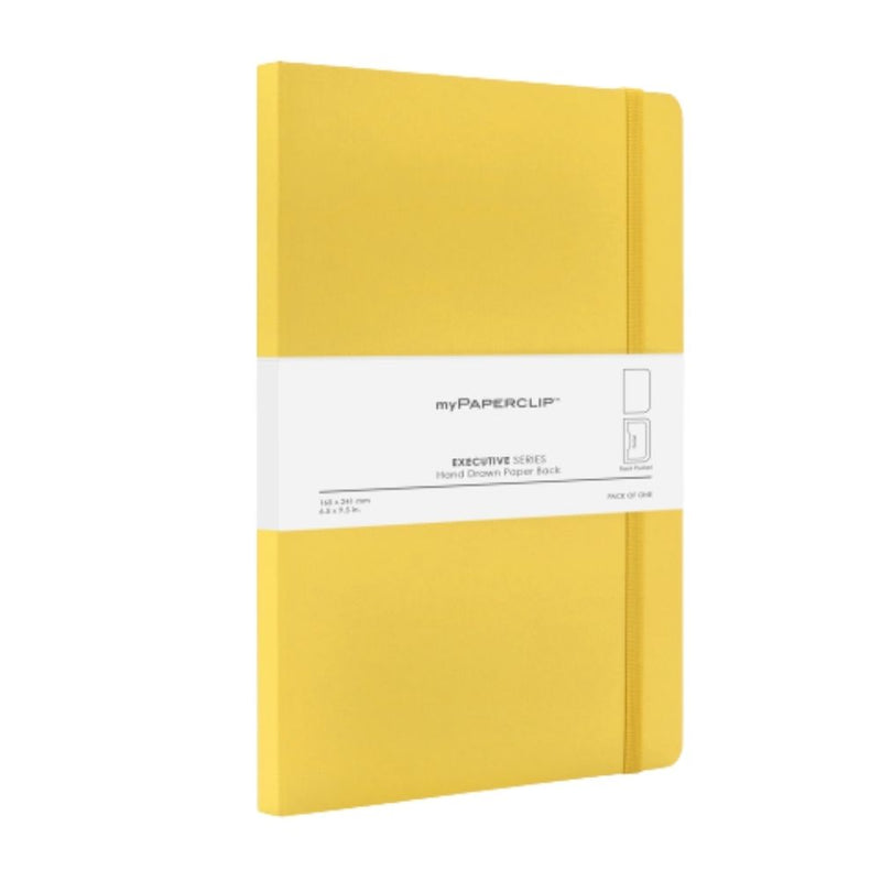 myPAPERCLIP, NoteBook - EXECUTIVE Series 240 Pages YELLOW 68 Gsm.
