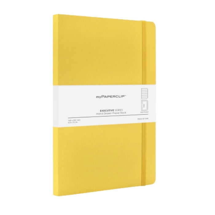 myPAPERCLIP, NoteBook - EXECUTIVE Series 240 Pages YELLOW 68 Gsm.