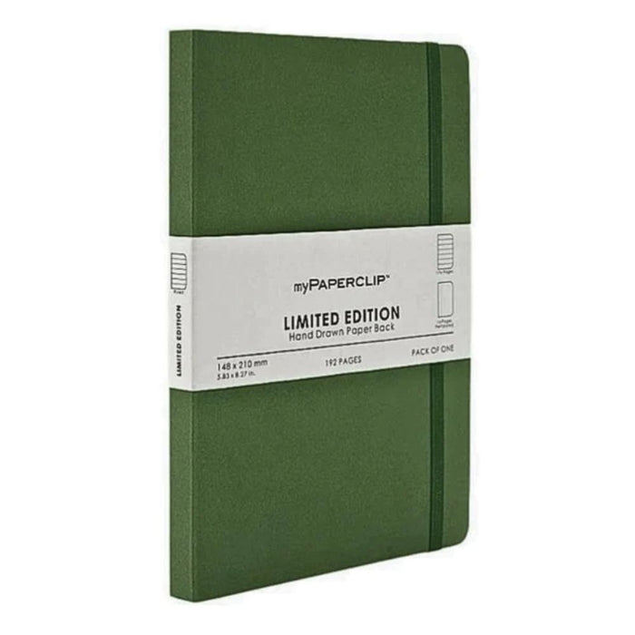 myPAPERCLIP, NoteBook - Limited Edition 192 Pages Green.