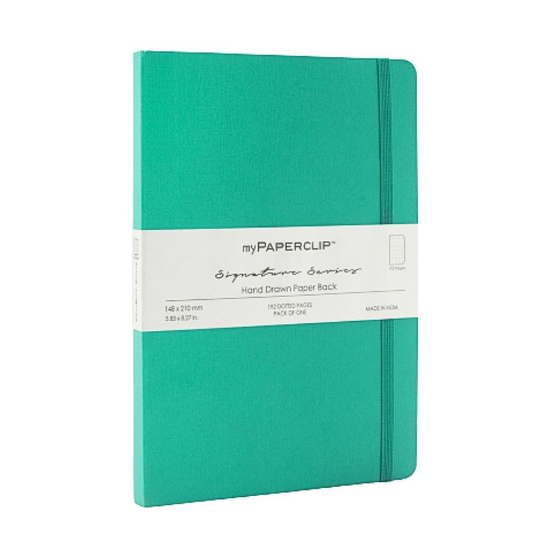 myPAPERCLIP, NoteBook - SIGNATURE Series 192 Pages Sea Green.