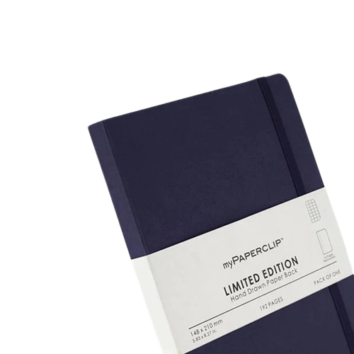 myPAPERCLIP, NoteBook - Limited Edition 192 Pages Aubergine.
