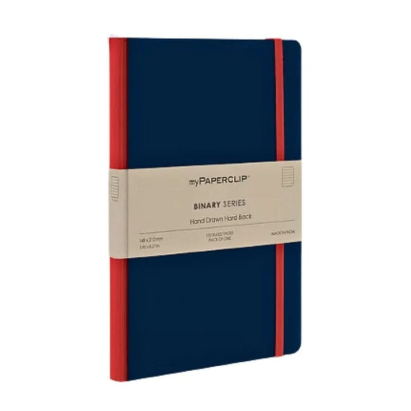 myPAPERCLIP, Notebook - BINARY Series 192 Pages BLUE .