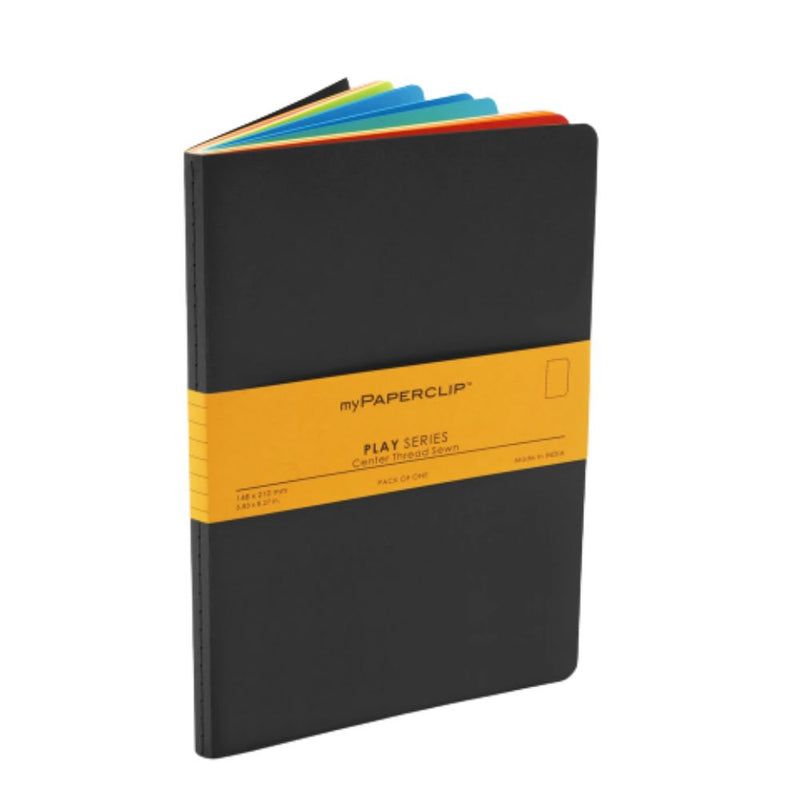 myPAPERCLIP, Notebook - PLAY Series  192 Pages BLACK.