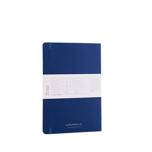 myPAPERCLIP, Weekly Planner - D1 192 Pages BlueBerry Year 2024.