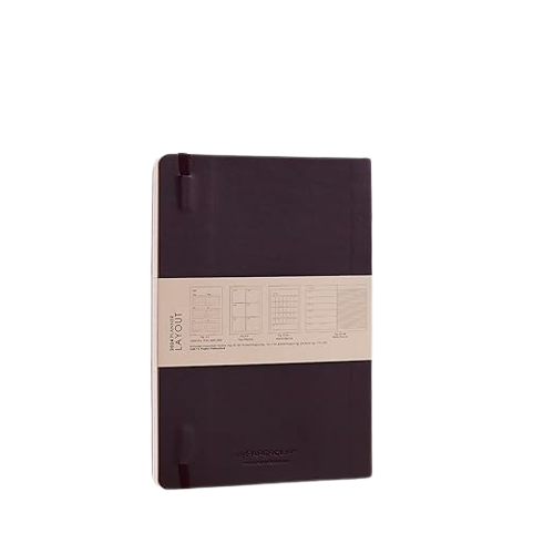 myPAPERCLIP, Weekly Planner - R2 192 Pages PU Brown Year 2024.