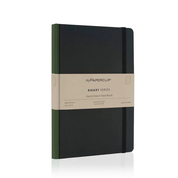 myPAPERCLIP, Gift Set - F1 BINARY Series NOTEBOOK PLAISIR & CARD HOLDER WALLET GREEN.