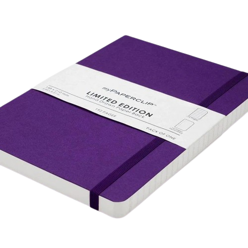myPAPERCLIP, NoteBook - Limited Edition 192 Pages Amethyst.