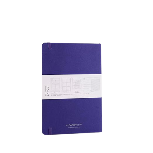 myPAPERCLIP, Weekly Planner - D1 192 Pages Amethyst Year 2024.