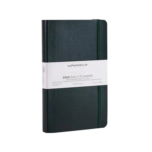 myPAPERCLIP, Daily Planner - M2 Green| 384 Pages | Year 2024.