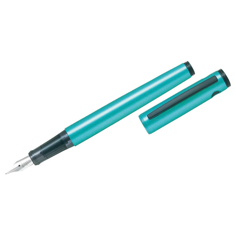 PILOT, Fountain Pen - Explorer Metallic | Medium -  Emerald BLUE.