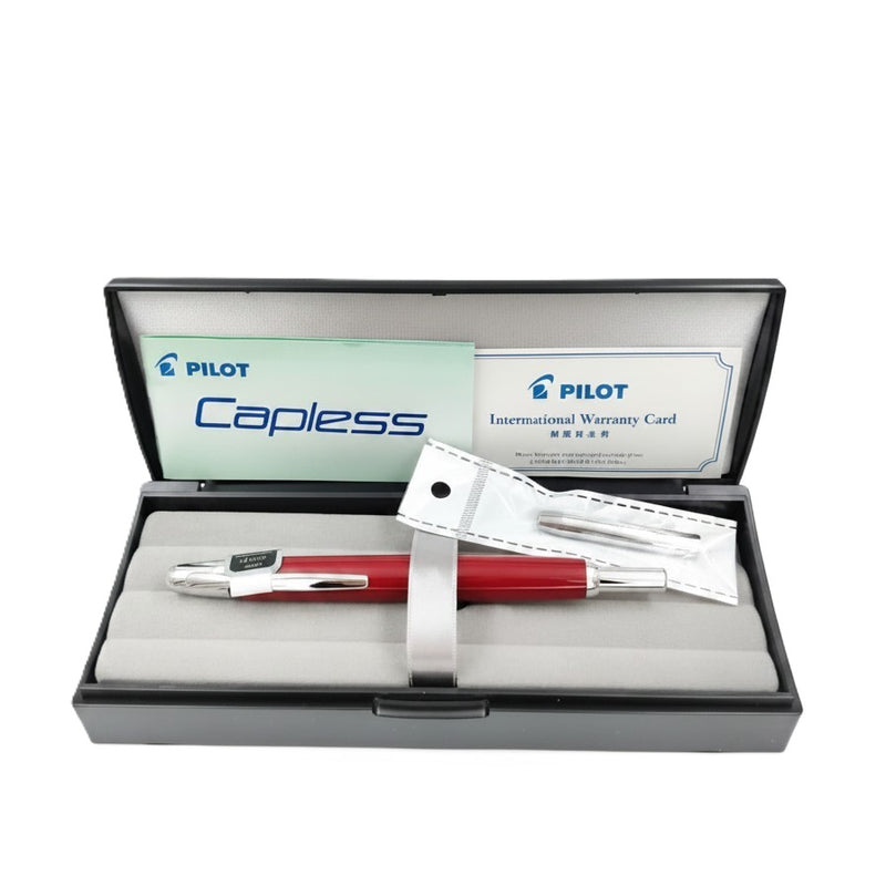 PILOT, Fountain Pen - CAPLESS | RED | Rhodium | 18K | CT.