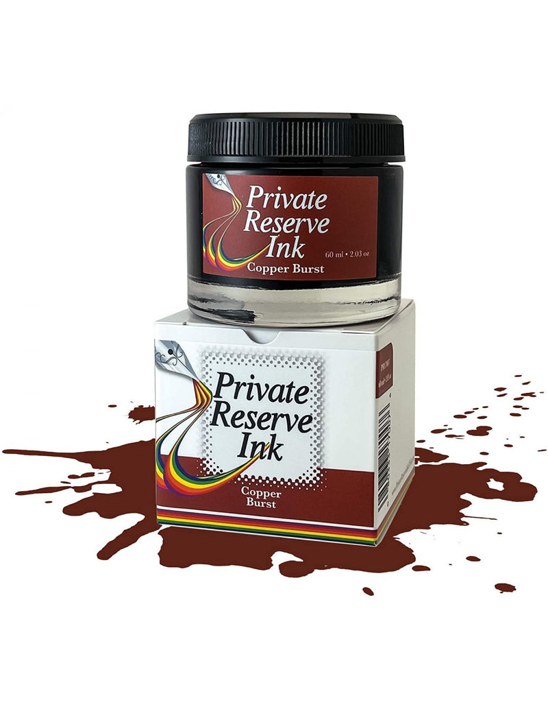 PRIVATE RESERVE, Ink Bottle -  PREMIUM Inks COPPER BURST (60mL).