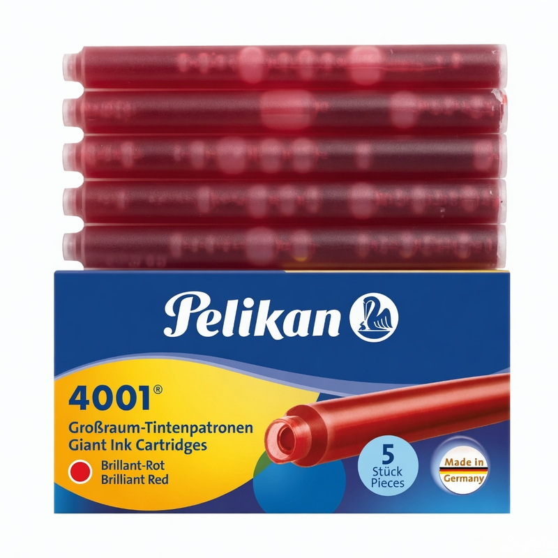 PELIKAN, Ink Cartridge - 4001 Brilliant Red.