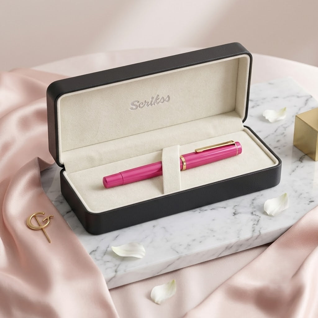SCRIKSS | Fountain Pen | 419 | Piston Filler | GT | Pink