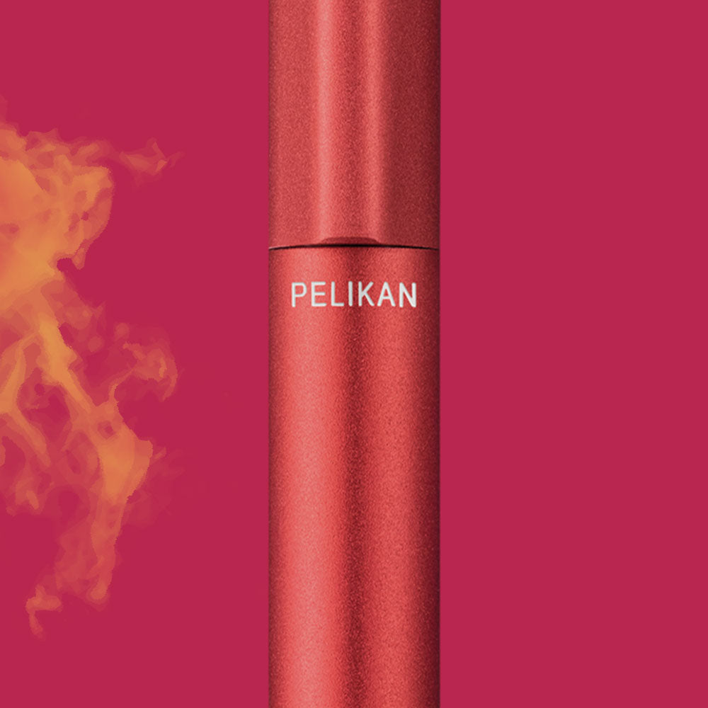 PELIKAN, Ballpoint Pen - — penn SWASTIK INEO RED. Fiery K6