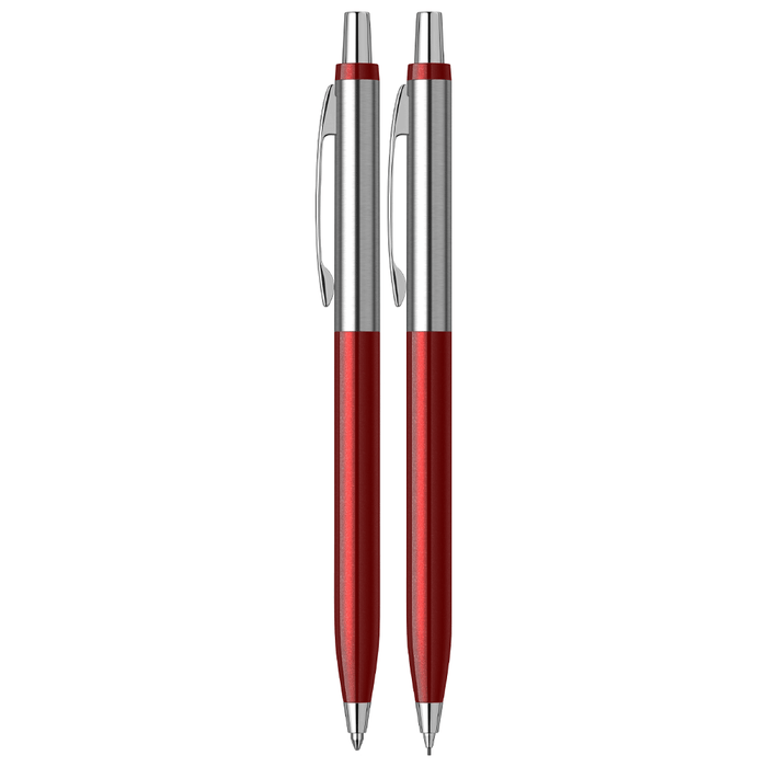 SCRIKSS, Ballpoint Pen + Mechanical Pencil Set - VINTAGE 51 BURGUNDY CT.