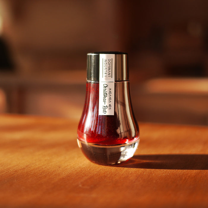 DOMINANT, Ink Bottle - Pearl CHRISTMAS RED 25ml.