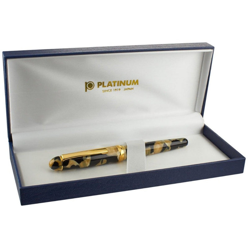 PLATINUM, Fountain Pen - #3776 CELLULOID 14K CALICO 15