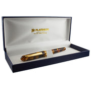 PLATINUM, Fountain Pen - #3776 CELLULOID 14K TORTOISE 19