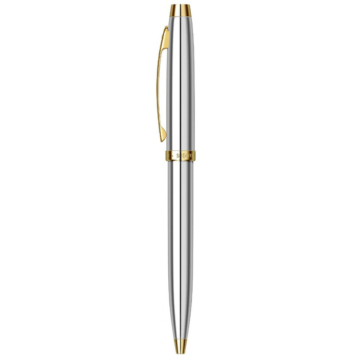 SHEAFFER, Ballpoint Pen - 100 CHROME WITH GOLD TONE 4