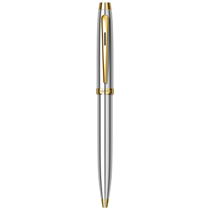 SHEAFFER, Ballpoint Pen - 100 CHROME WITH GOLD TONE 3