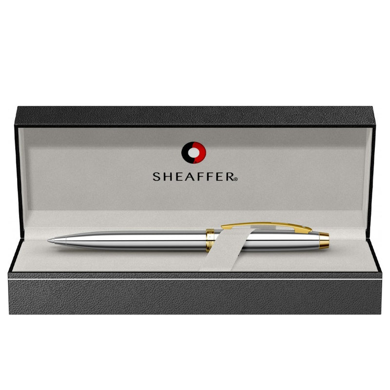 SHEAFFER, Ballpoint Pen - 100 CHROME WITH GOLD TONE 6