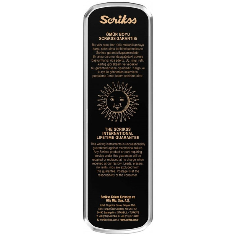 SCRIKSS, Ballpoint Pen - VINTAGE 72 BLACK SATIN BT 12