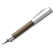FABER CASTELL, Fountain Pen - ONDORO SMOKED OAK WOOD 4