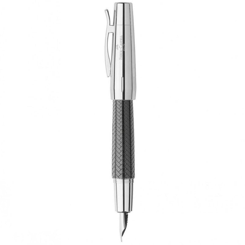 FABER CASTELL, Fountain Pen - EMOTION PARQUET BLACK 