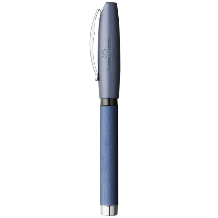 FABER CASTELL, Fountain Pen - ESSENTIO BASIC ALUMINIUM BLUE 